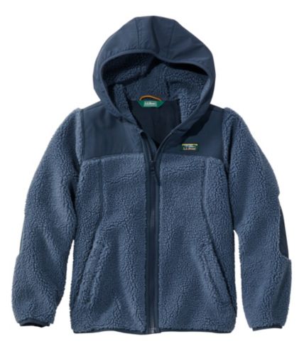 Kids' Sherpa Fleece Hooded Jacket | Jackets & Vests at L.L.Bean