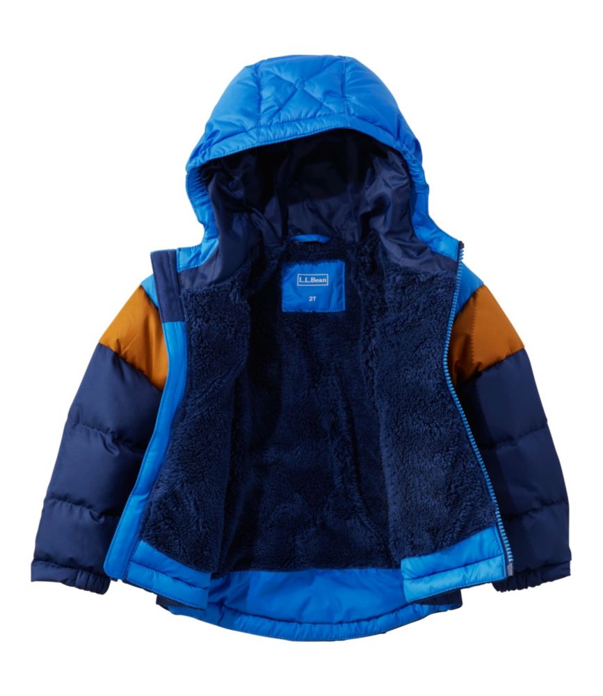 Infants' and Toddlers' Bean's Down Jacket, Colorblock, Dark Bronze, small image number 5