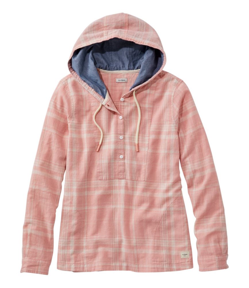 Women's Textured Linen/Cotton Anorak, Plaid Shirts & Tops at L.L.Bean