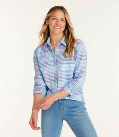 Women's Plaid Shirts Long Sleeve Cardigan Long Sleeve Casual T Shirt Women  Women's Striped Long Sleeve Shirt Cardigan Loose Shirt Vintage