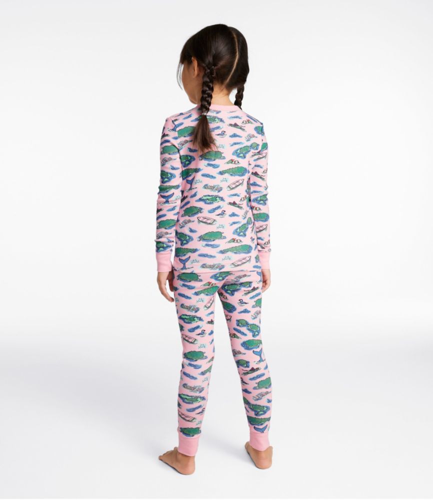 Kids' Organic Cotton Fitted Pajamas, Blue-Green S'mores, small image number 5