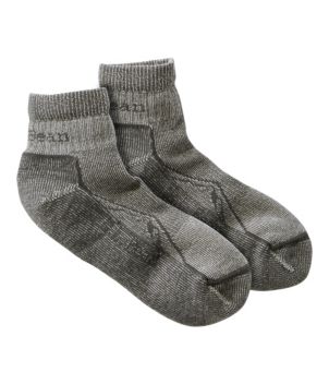 Adults' Cresta Wool Lightweight Hiking Socks, Quarter-Crew