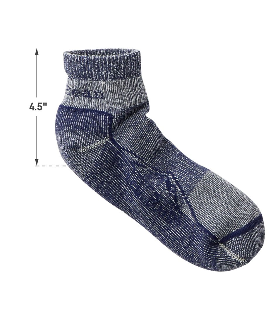 MERIWOOL Merino Wool Quarter Hiking Socks – 2 Pairs Crew Ankle