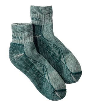 Adults' Cresta Wool Lightweight Hiking Socks, Quarter-Crew