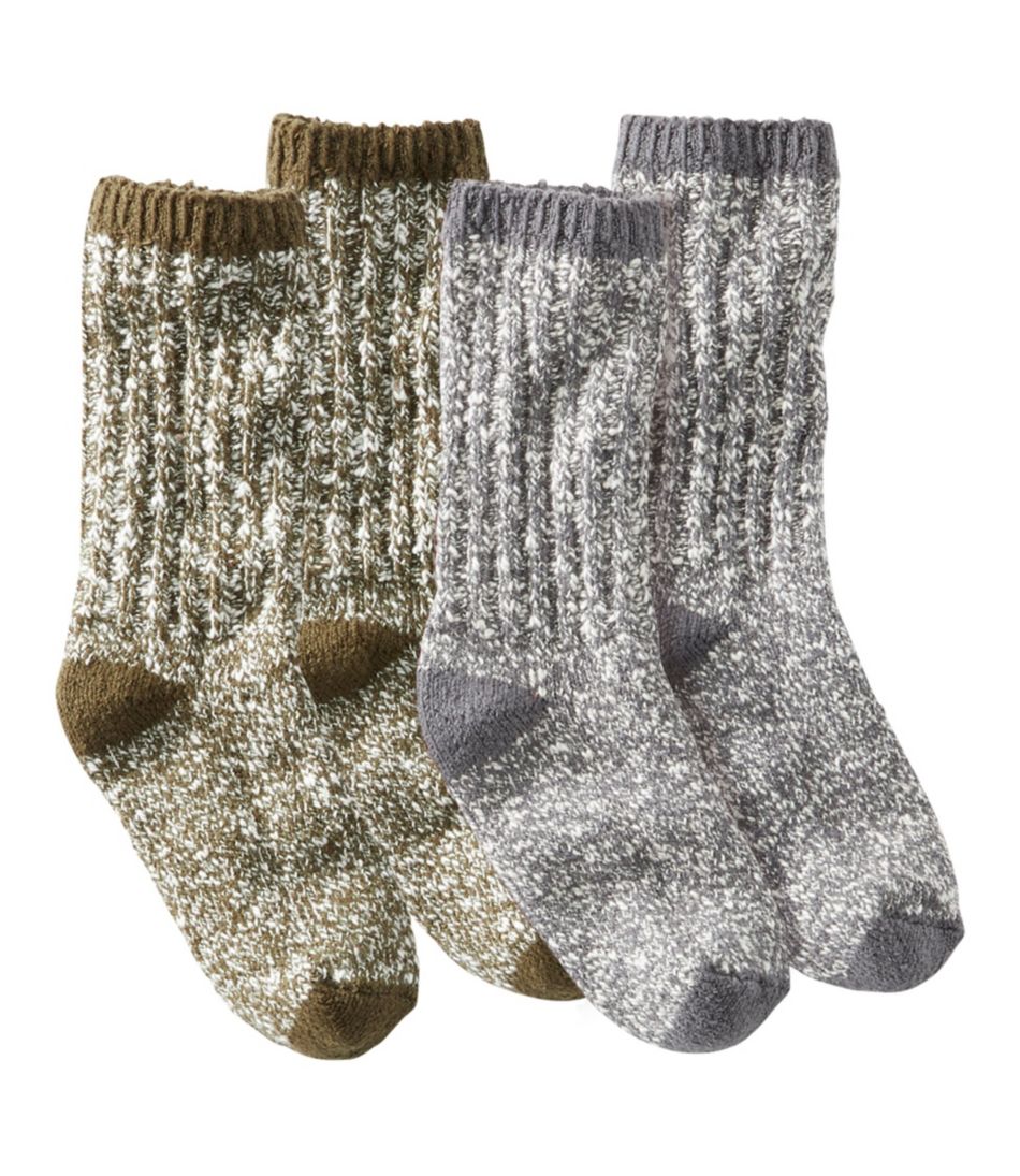 Ski Socks 2-Pack Merino Wool, Over The Calf Non-Slip Cuff for Men & Women