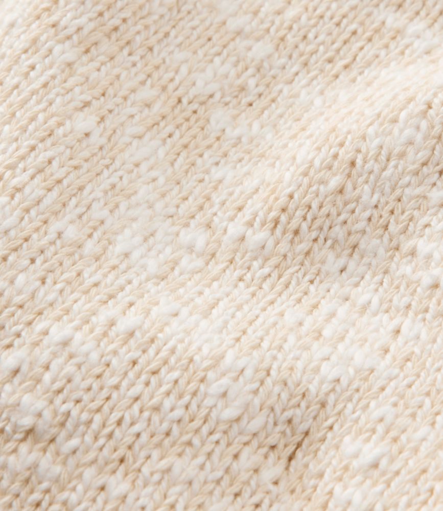 Women's Cotton Ragg Sweater, Funnelneck Pullover Fair Isle