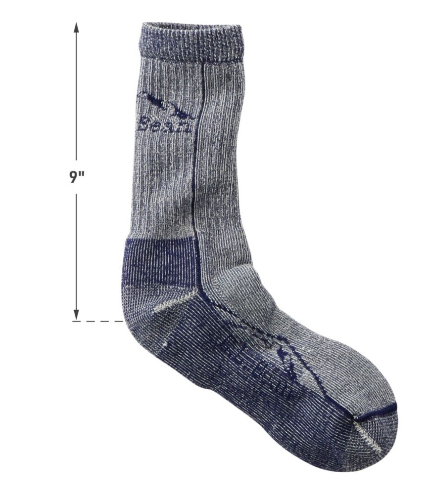 Adults' Cresta Wool Midweight Hiking Socks, Crew, Light Kelly, small image number 2