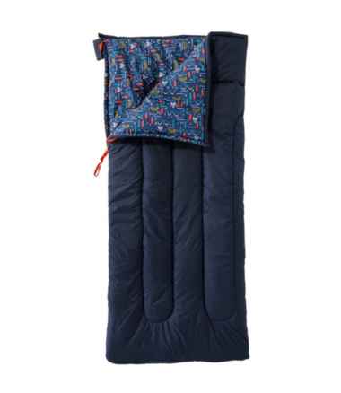 Kids' L.L.Bean Cotton-Blend Camp Sleeping Bag, 40&deg;