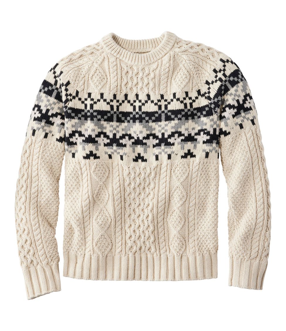 Ll bean mens sales cotton sweaters