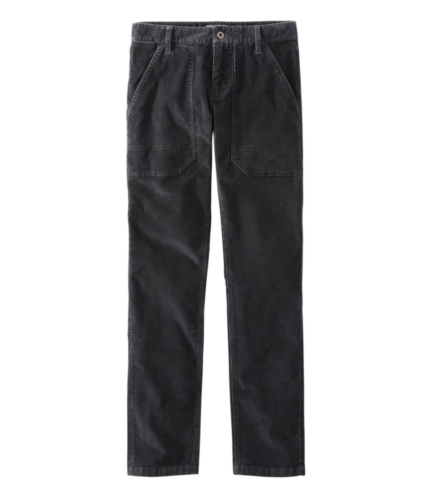 black stretch corduroy pants