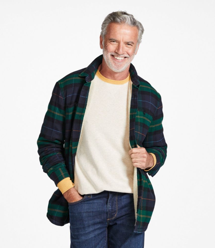 fleece lined flannel shirt mens