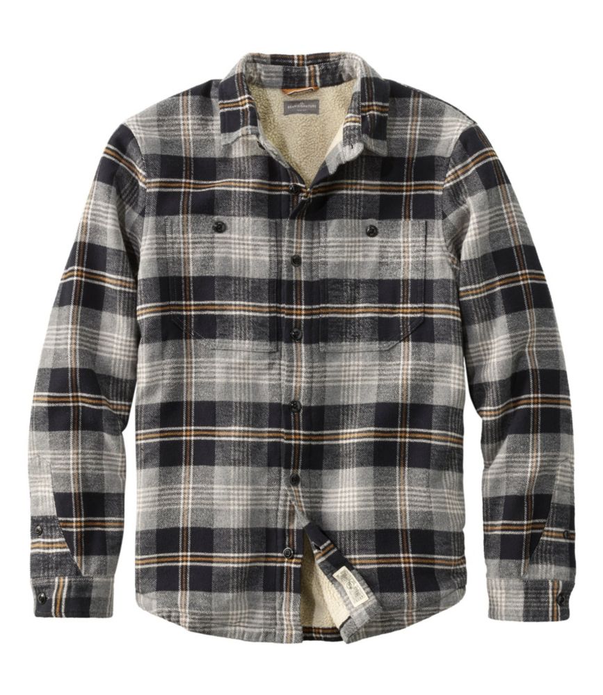 ll bean fleece lined flannel