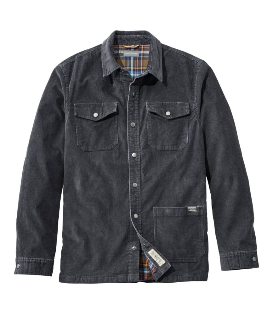 lined denim shirt jacket