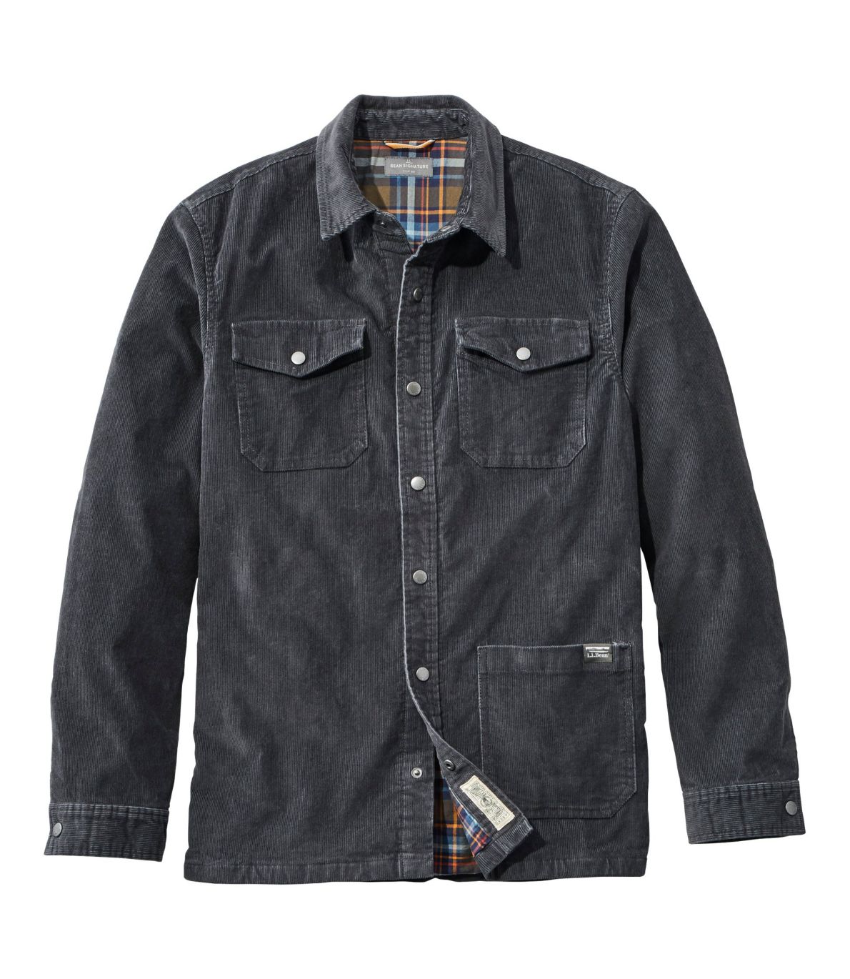 Men's Signature Corduroy Shirt Jac, Flannel-Lined