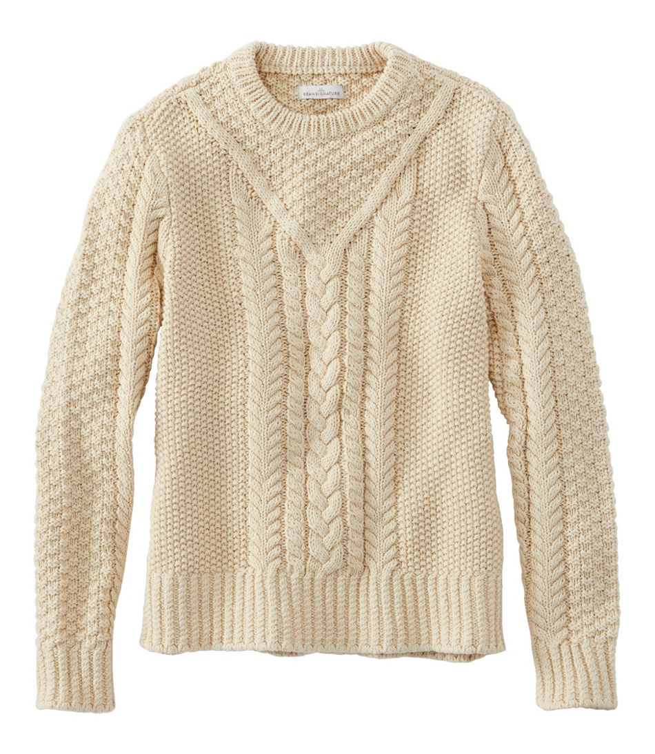 Women's Signature Cotton Fisherman Sweater, Pullover | Sweaters at L.L.Bean