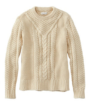 Women's Signature Cotton Fisherman Sweater, Pullover