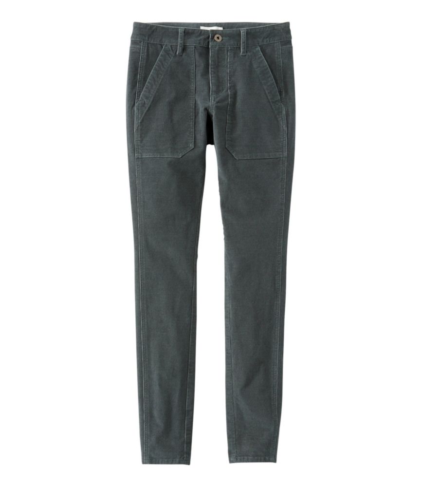 Image of Women's Signature Premium Skinny Corduroy Pants Green  Reg