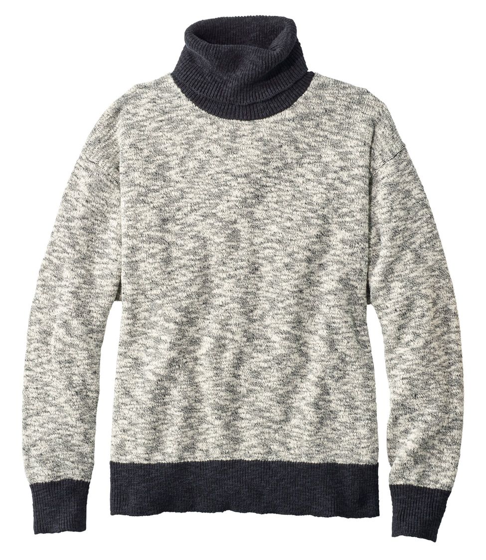 Women's Signature Cotton/Linen Ragg Sweater,Turtleneck at L.L. Bean