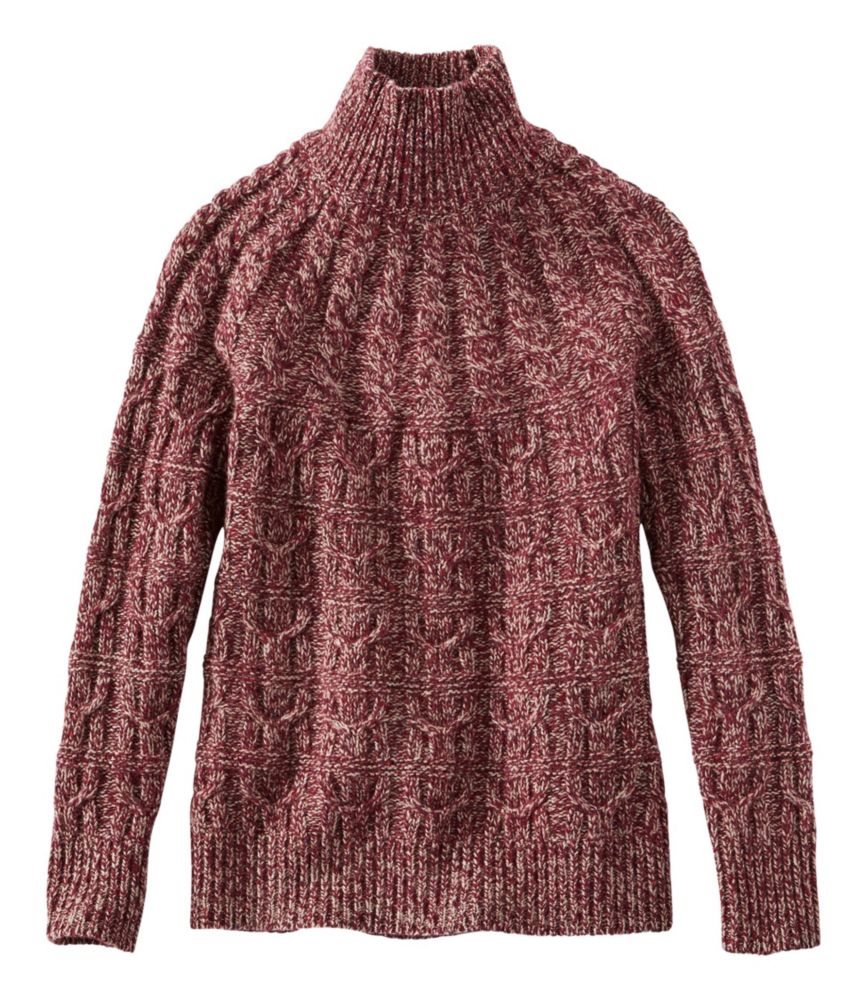 Women's Signature Ragg Wool Sweater, Mockneck Pullover | Sweaters at L ...
