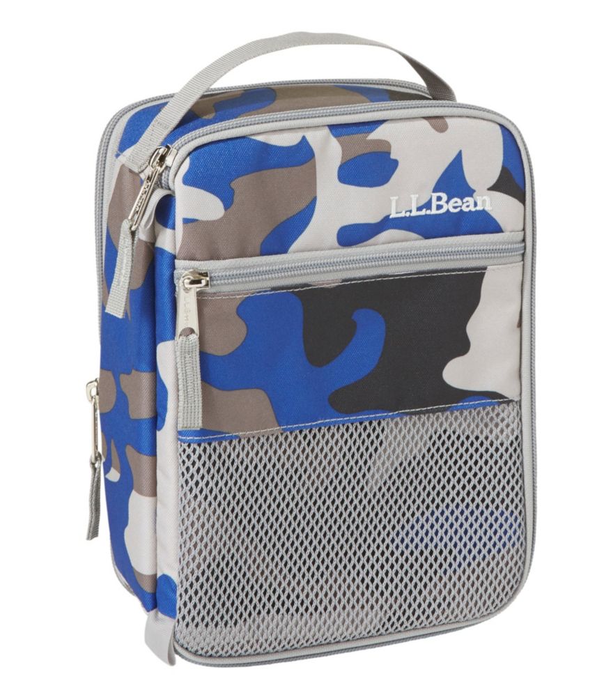 Expandable Insulated Lunch Box, Print Ocean Blue Camo, Polyester | L.L.Bean | Back to School