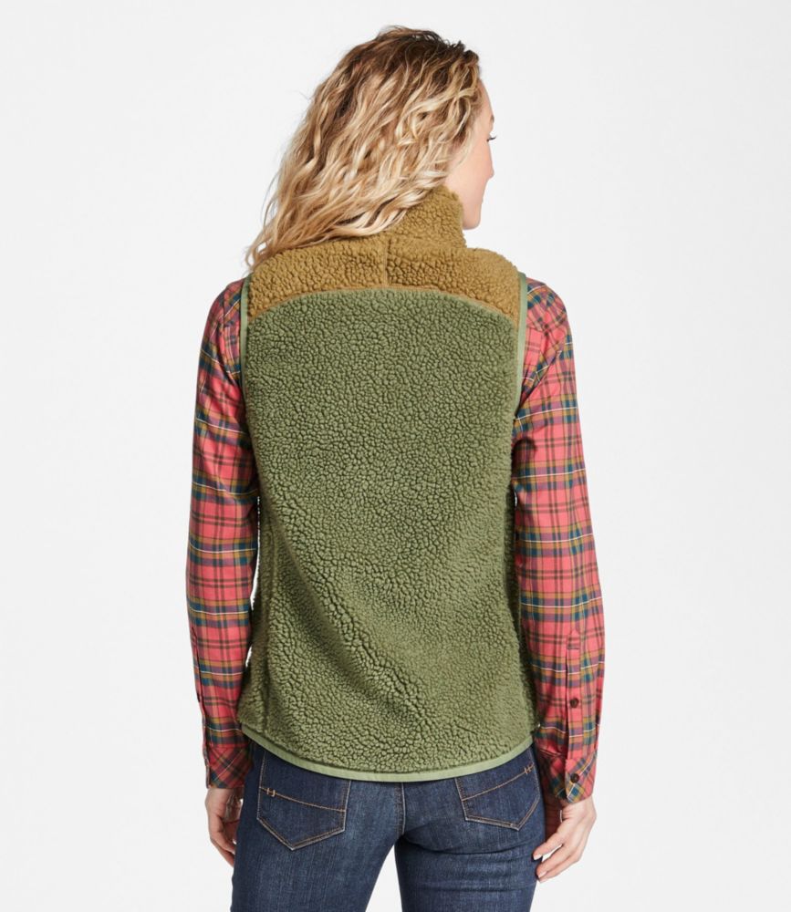 Women's Mountain Pile Fleece Vest, Colorblock Women's at L.L.Bean