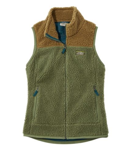 Women's Mountain Pile Fleece Vest, Colorblock | Women's at L.L.Bean