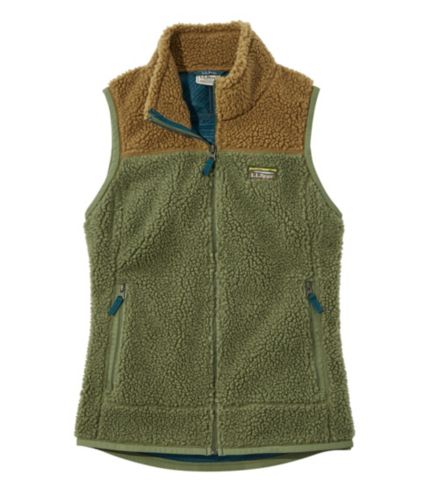 ll bean mountain pile fleece vest mens