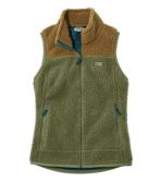 Women's Mountain Pile Fleece Vest, Colorblock