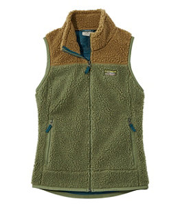 Women's Mountain Pile Fleece Vest, Colorblock