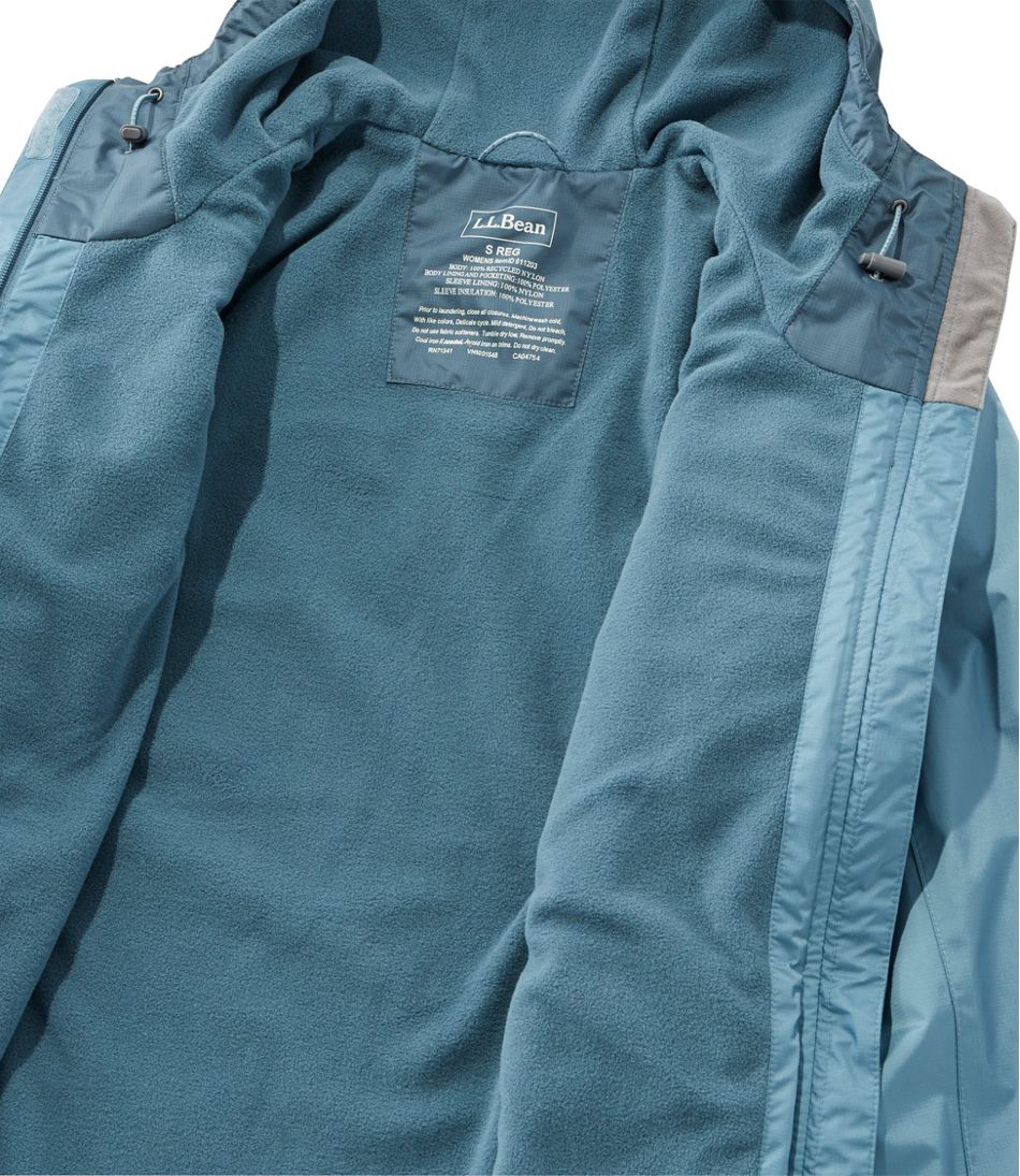 Women's Trail Model Rain Jacket, Fleece-Lined, Colorblock | Women's at ...