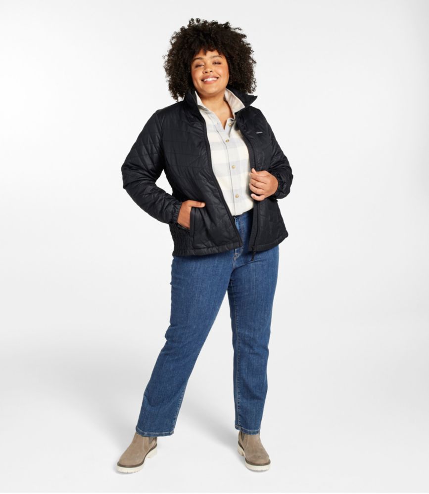 Women's Fleece-Lined Primaloft Jacket, Carbon Navy, small image number 4