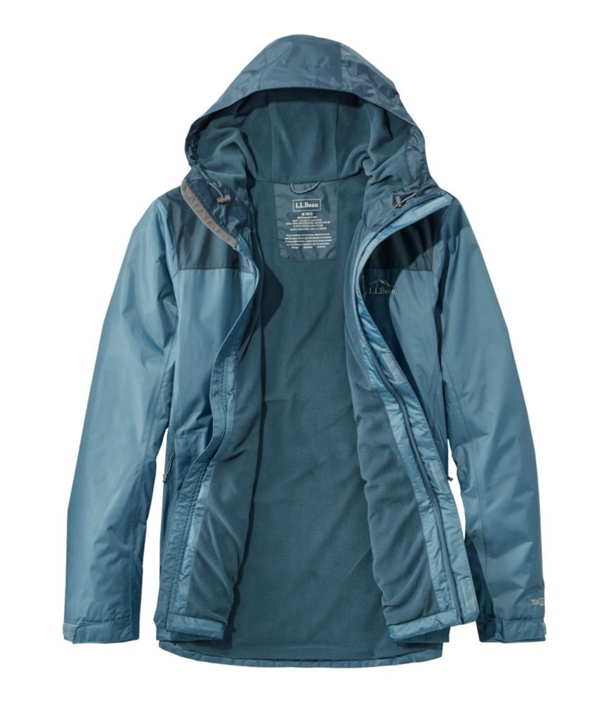 Men's Trail Model Rain Jacket, FleeceLined, Colorblock Men's at L.L.Bean