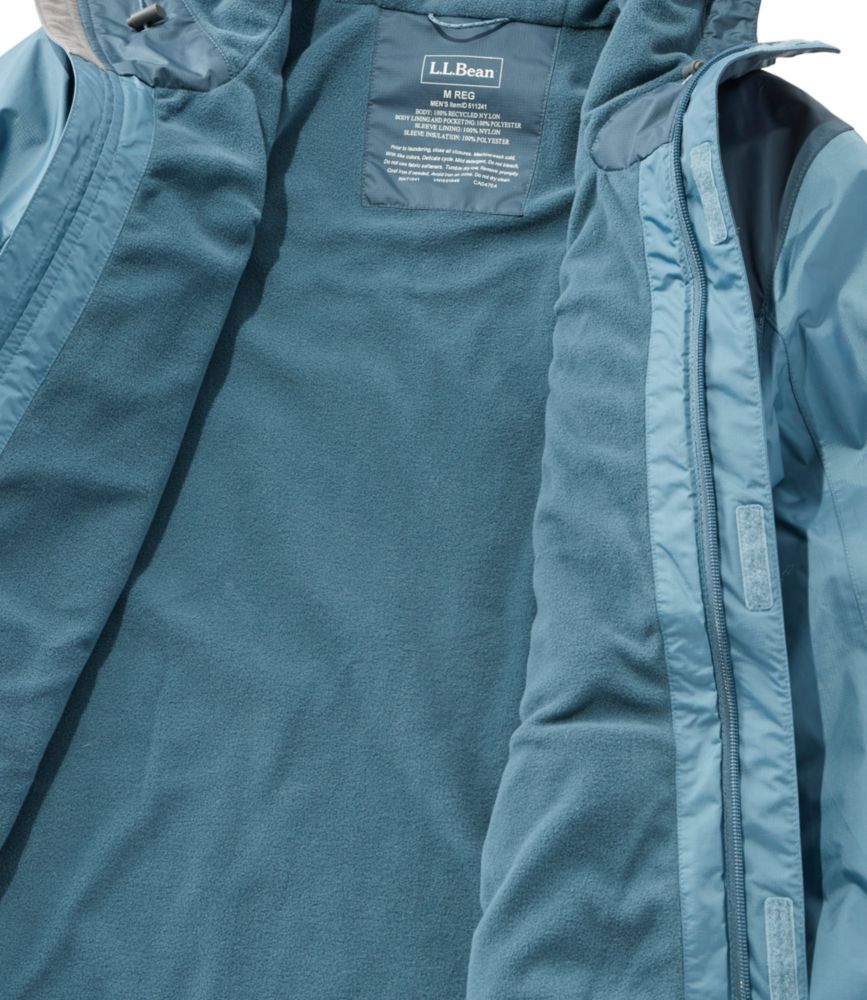 Men's Trail Model Rain Jacket, FleeceLined, Colorblock Men's at L.L.Bean