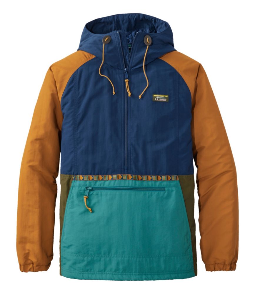 Men's Mountain Classic Insulated Anorak, Multi-Color, Collegiate Blue/Rustic Green, small image number 1