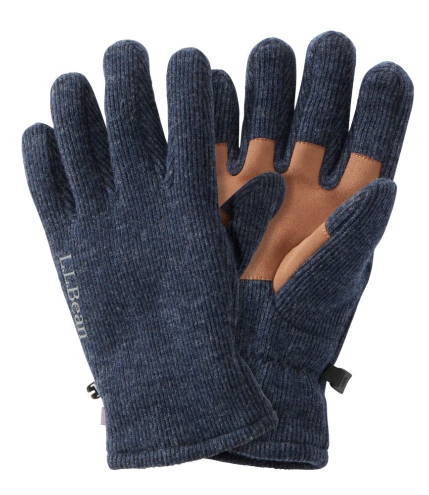 warm wool men's gloves