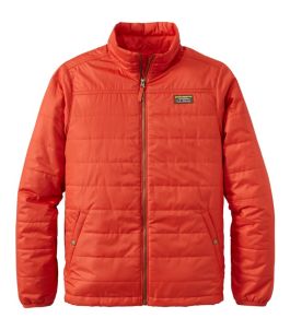 L.L.Bean Men's Mountain Classic Puffer Jacket (Adobe Orange)