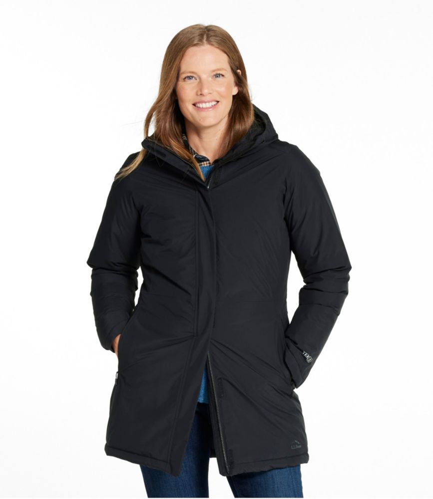 Women's Waterproof Ultralight Down Coat, Black, small image number 2