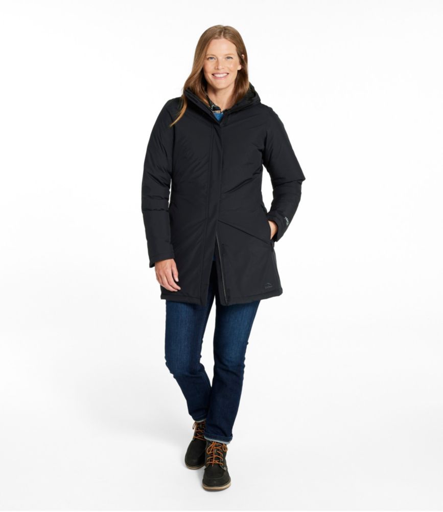 Women's Waterproof Ultralight Down Coat, Black, small image number 4