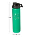 L.L.Bean Canteen Insulated Bottle, 26 oz, Kelly Green/Woodscene, small image number 1