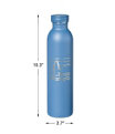 L.L.Bean Original Insulated Water Bottle, 20 oz., Black/Woodscene, small image number 1