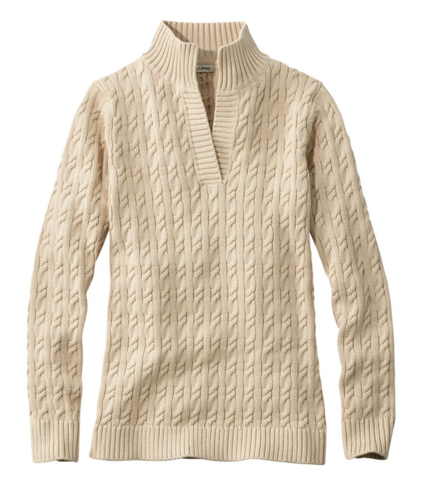 ll bean womens cable knit sweater