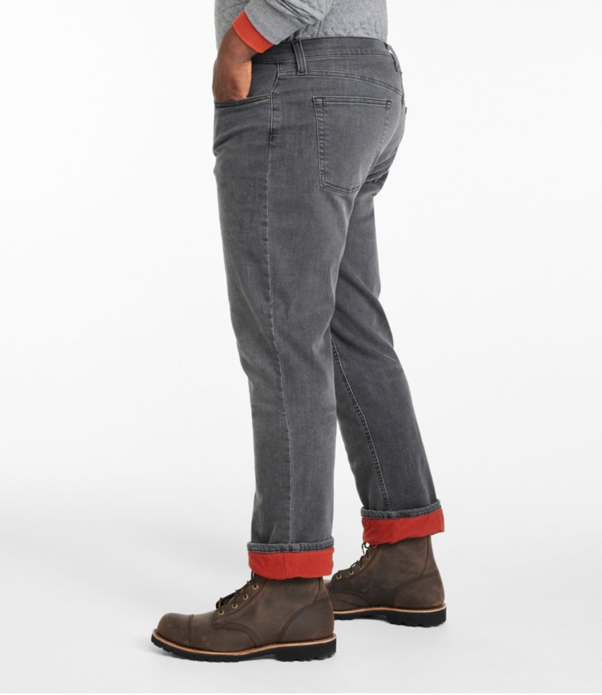 Men's BeanFlex® Jeans, Standard Athletic Fit, Fleece-Lined, Dark Cinder, small image number 7