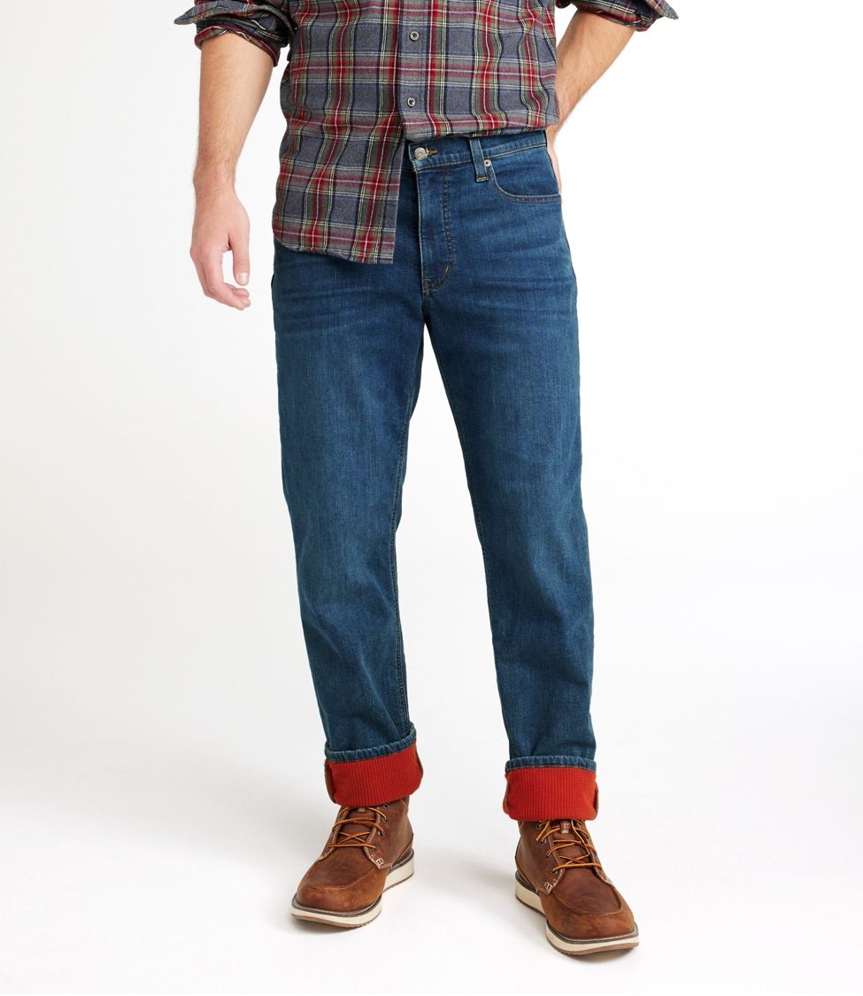 Men's BeanFlex® Jeans, Standard Athletic Fit, Fleece-Lined at L.L.