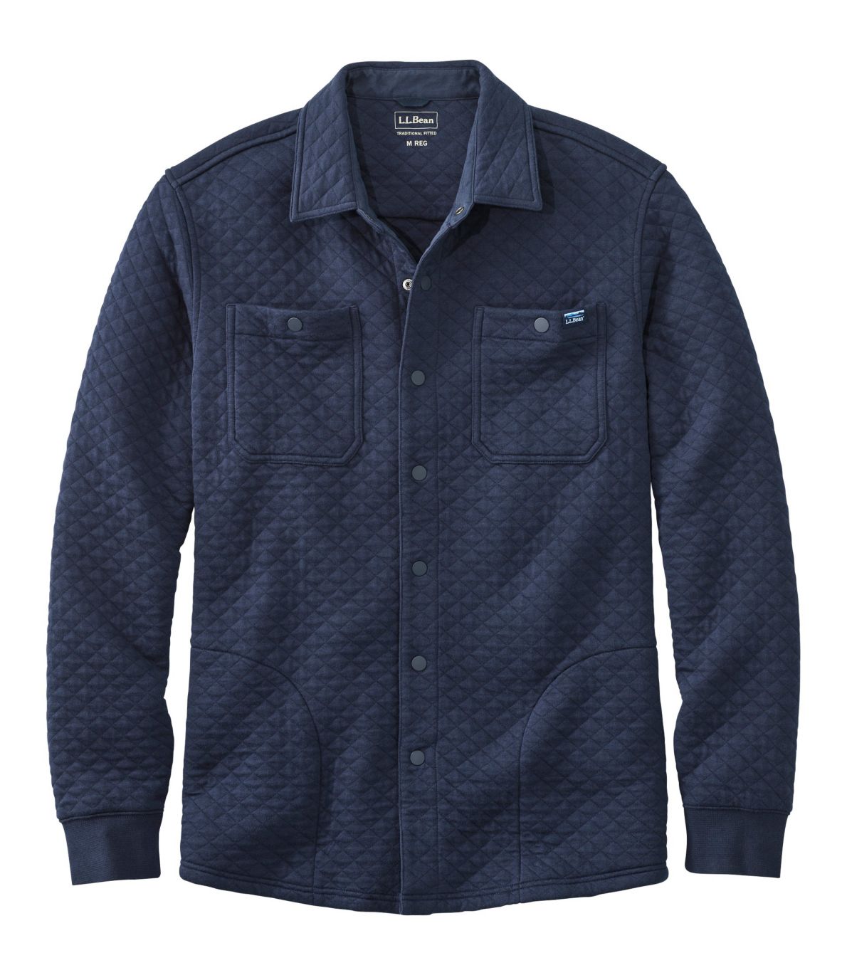 Men's Quilted Sweatshirts, Snap Overshirt at L.L. Bean