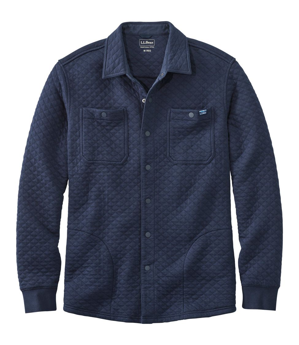 Men's Relaxed Quilted Overshirt Jacket