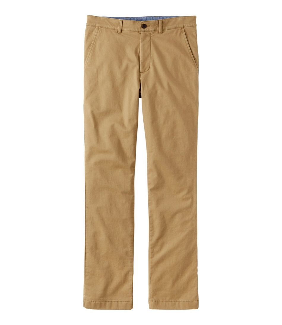 Men's Flannel Lined Stretch Chino in Washed Khaki - Woodies Clothing