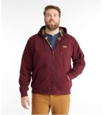 Men's Katahdin Iron Works Hooded Sweatshirt, Flannel-Lined