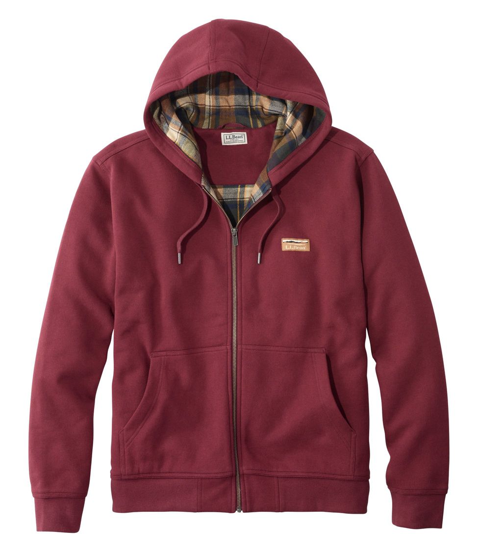Men's Katahdin Iron Works® Hooded Sweatshirt, Flannel-Lined at L.L. Bean