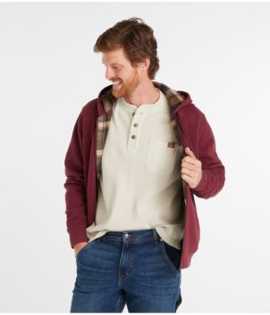 Men's Katahdin Iron Works® Hooded Sweatshirt, Flannel-Lined