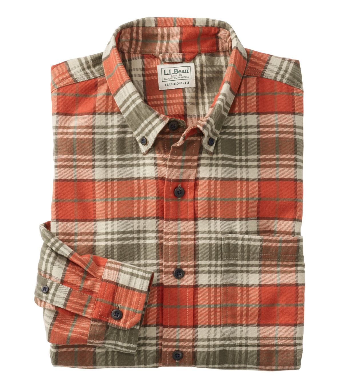 Men's Comfort Stretch Flannel Shirt, Traditional Fit, Plaid at L.L. Bean